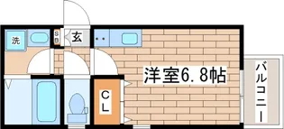 クレセント西代【2階】の間取り
