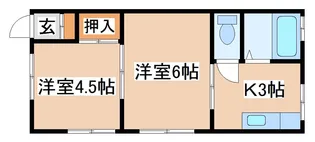 潮見台ハイツ【1階】の間取り