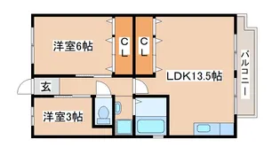 白川台農住E棟【2階】の間取り