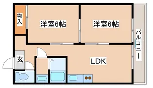 ダイバーシティ神戸長田B棟【4階】の間取り