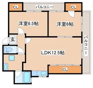天神プラザ【4階】の間取り