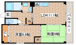 メゾン・ドュウ【4階】の間取り