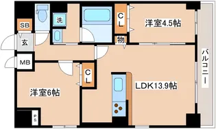 ANCREST KOBE【9階】の間取り
