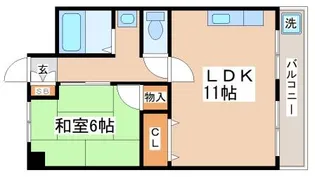 南ハイツ【304号室】の間取り