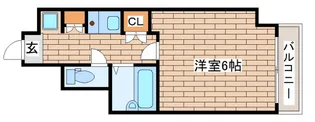 S-FORT神戸三宮北【6階】の間取り