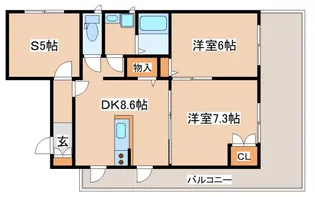 KUDOUマンション【1階】の間取り