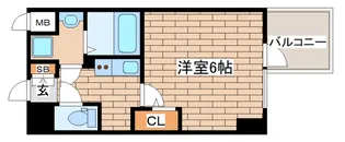 エスリード神戸三宮ヒルズ【14階】の間取り