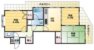 サンヴィラ中山手【2階】の間取り