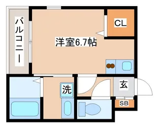 エターナルシー舞子台【202号室】の間取り
