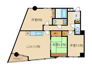 ベルトゥリー若草アネックス【101号室】の間取り