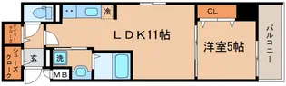 神戸Harborside 萬利Residence【8階】の間取り