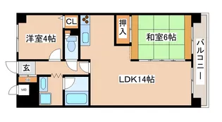 ライオンズマンション長田ヒルズ【5階】の間取り
