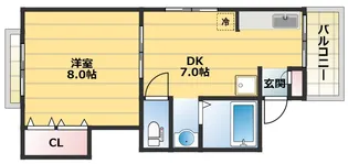 ハイツクレセール【3階】の間取り