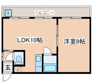 兵庫県神戸市長田区北町2丁目【マンション】の間取り