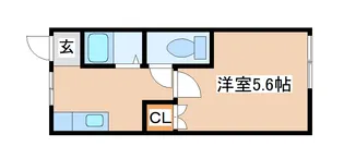 月見山ハイツ【1階】の間取り