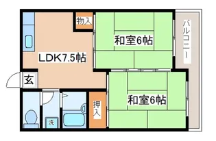 兵庫県神戸市長田区片山町2丁目【マンション】の間取り