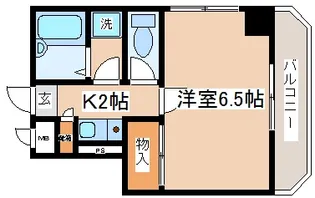 エスポワール三宮【8階】の間取り
