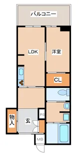 マスターズマンション神戸学園都市中楽房【712号室】の間取り