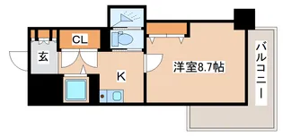 1Kの間取り画像
