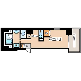 兵庫県神戸市兵庫区下沢通8丁目【マンション】の間取り
