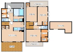 ヴィラージュ山手の間取り