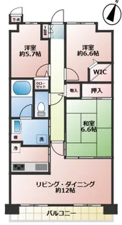 フェルティプラザ垂水・丘の街【5階】の間取り