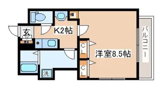 兵庫県神戸市中央区橘通2丁目【マンション】の間取り