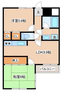 ロイヤルメゾン舞子坂【2階】の間取り