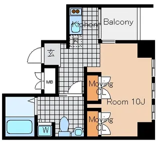 兵庫県神戸市兵庫区入江通3丁目【マンション】の間取り