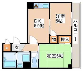A.S.ONE【2階】の間取り