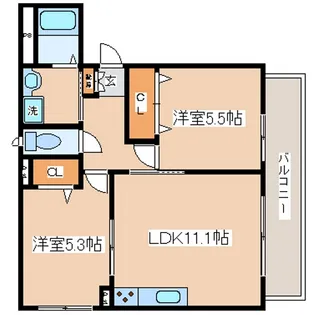 ベイコート島上【1階】の間取り
