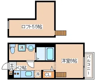 ラ・ヴィータ川西【1階】の間取り