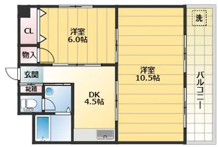 パークハイツ青谷【4階】の間取り