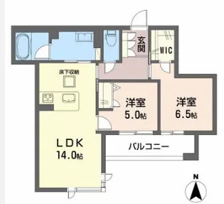 グランメゾン神戸中山手【1階】の間取り