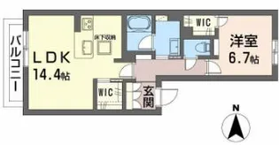 グランメゾン神戸中山手【1階】の間取り