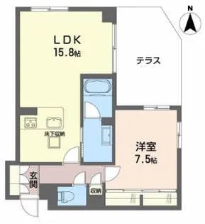グランメゾン神戸中山手【1階】の間取り