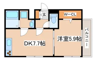 エスターテ西明石【2階】の間取り