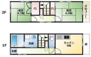兵庫県神戸市中央区下山手通4丁目【一戸建】の間取り