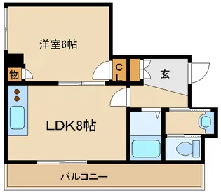 リブレシア明石【4階】の間取り