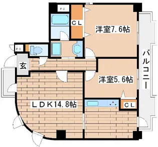 エルム御影【2階】の間取り