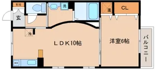 ヒルサイドレジデンス【B202号室】の間取り