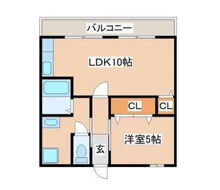 庄山マンション【4階】の間取り