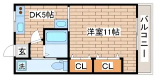 白川台ハイツ【2階】の間取り