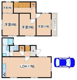 兵庫県神戸市垂水区千代が丘2丁目【一戸建】の間取り
