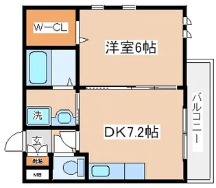 キャナルコート御崎【201号室】の間取り