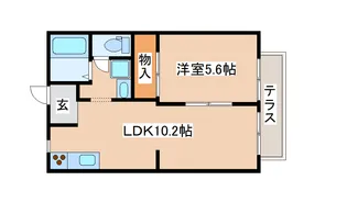 片山ハイツ【1階】の間取り