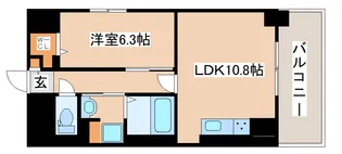 リラシオ西明石駅前【408号室】の間取り