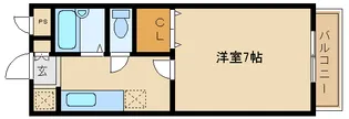 グローリー1番館【2階】の間取り