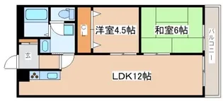 シャルマンコーポ明石2号棟【510号室】の間取り