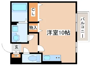 フローラ山の下【1階】の間取り